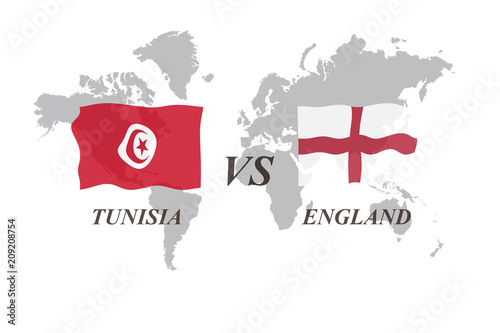 Football Tournament Russia 2018. Group G. Tunisia vs England