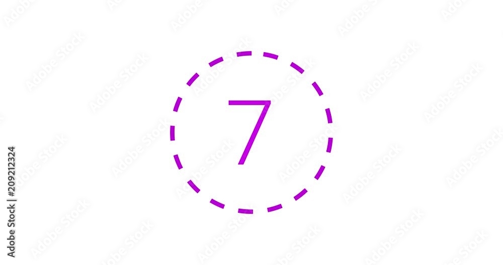 Modern Countdown 4K (10 seconds). White background. Pink numbers and circle. Modern Countdown 4K (10 seconds). White background. Pink numbers and circle.