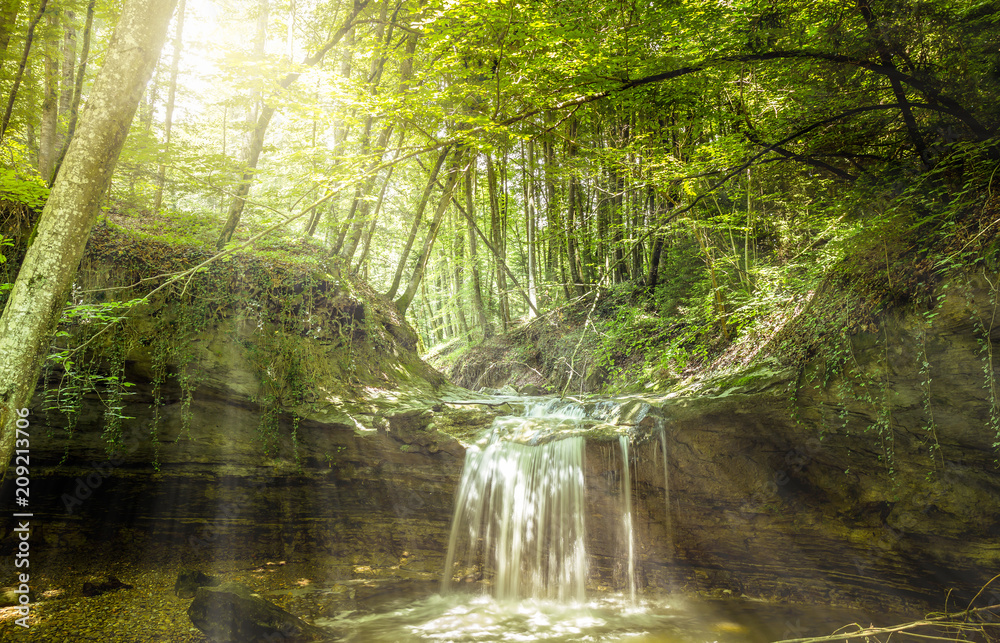 Fototapeta premium Waterfall on the river Mebre 10