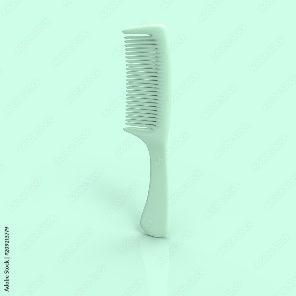 Beauty and Hair pastel 3D render Beauty and Hair pastel 3D render