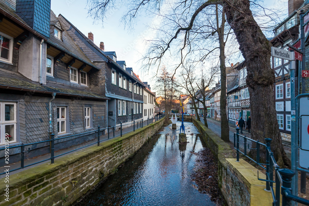 Old town in Magdeburg during autumn, Germany