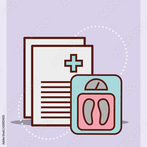 pregnancy fertilization weight two prescription vector illustration