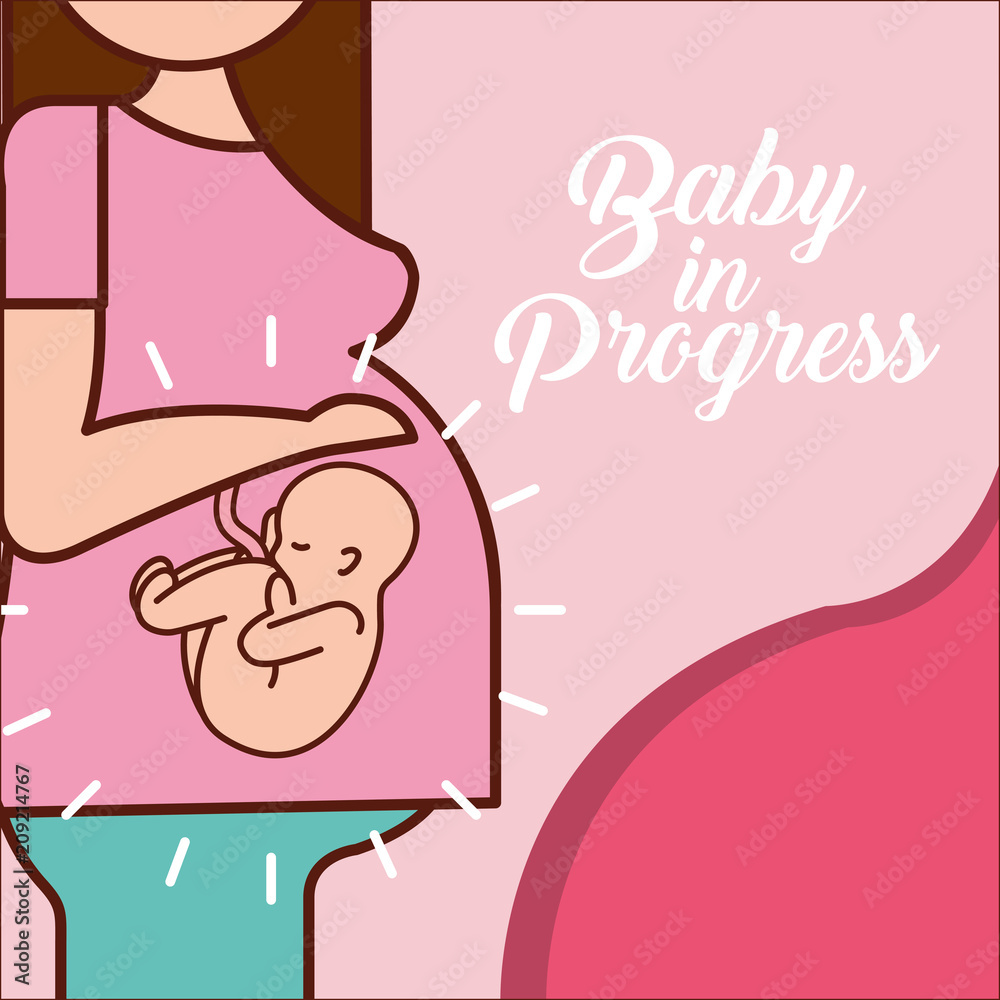 pregnancy fertilization baby in progress vector illustration pregnancy fertilization baby in progress vector illustration