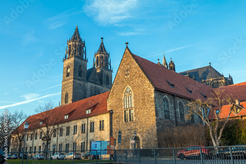 Cathedral square in Magdeburg, Germany