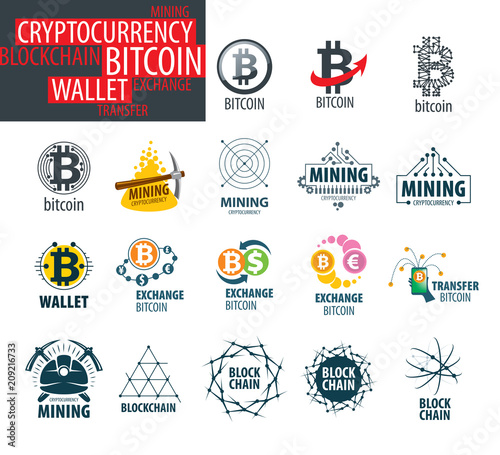 vector icon set for cryptography