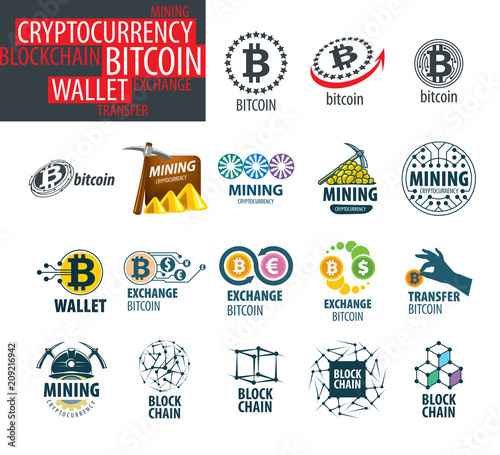 vector icon set for cryptography