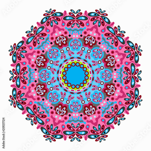 ethnic tribal ornament on white background qualitative vector illustration for your design
