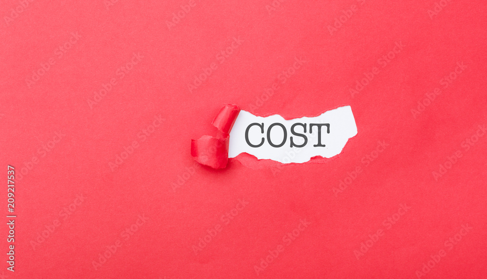 Hidden cost revealed from ripped piece of paper Hidden cost revealed from ripped piece of paper