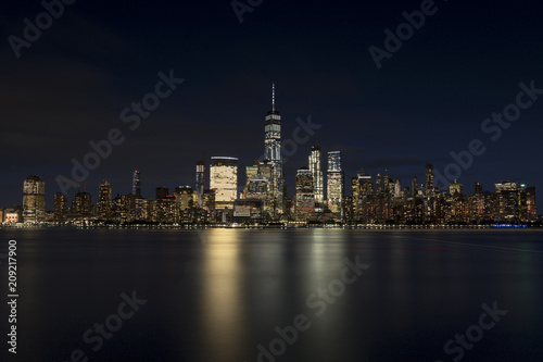 New York City skyline at night