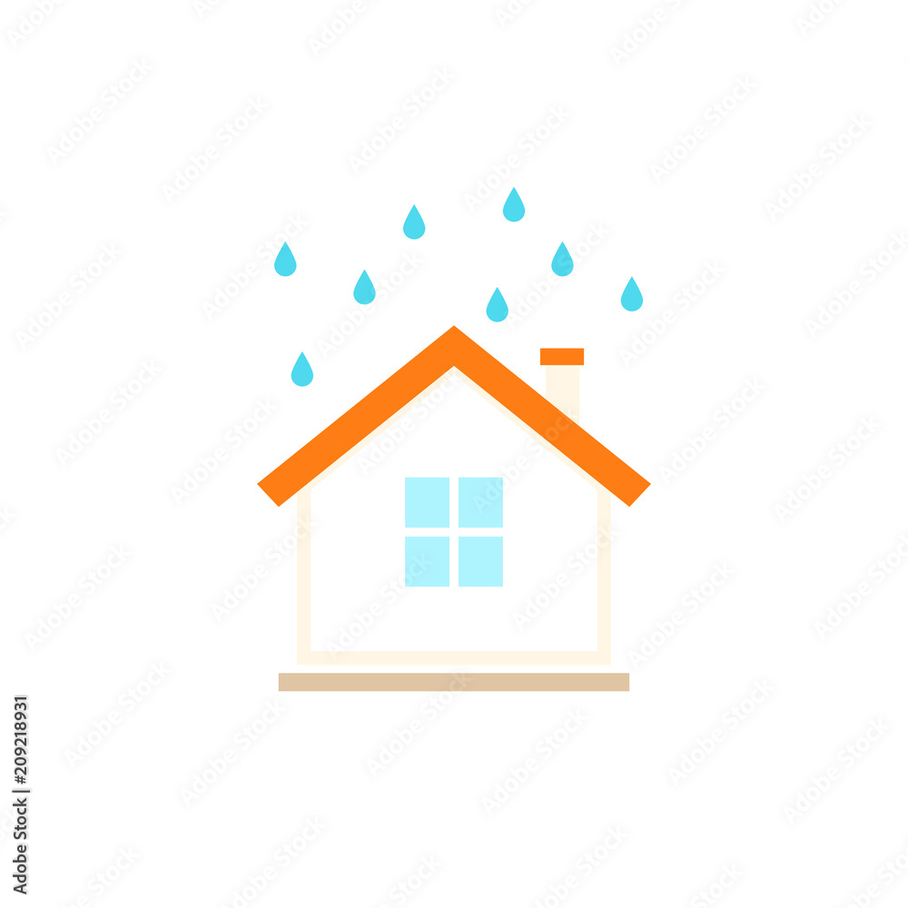 Rainwater harvesting icon Rainwater harvesting icon