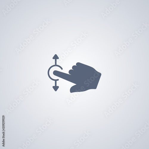 Gesture touch scroll icon