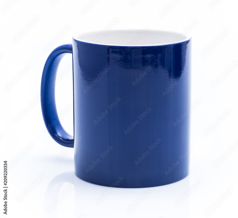 Red cup isolated on a white background Red cup isolated on a white background
