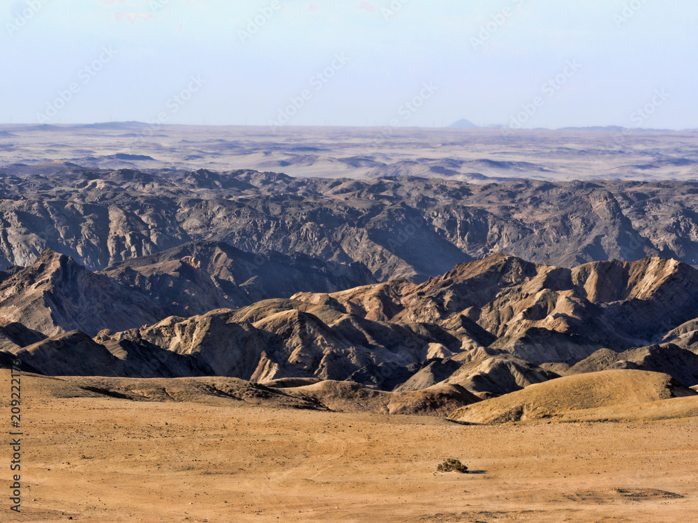 Naklejka premium View of Desert Landscape Moon landscape Namibia