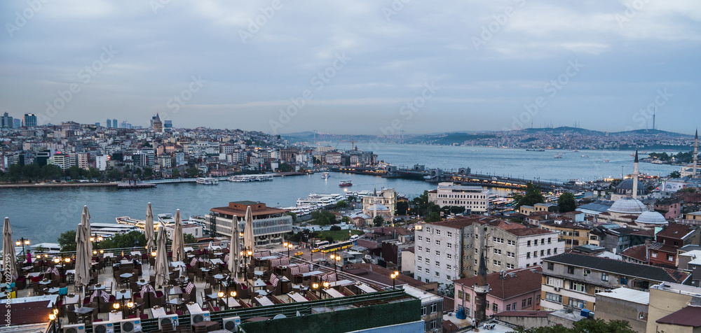 Obraz premium Beautiful View on Bosphorus Channel in Istanbul