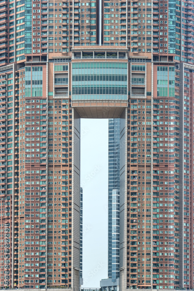 Symmetry of a building in Hong Kong