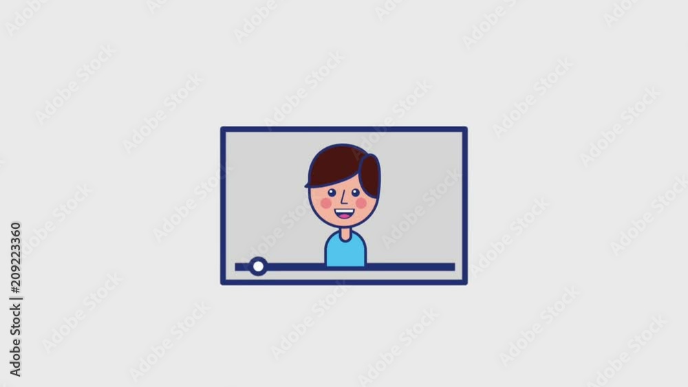 smiling boy in viral content video animation hd smiling boy in viral content video animation hd