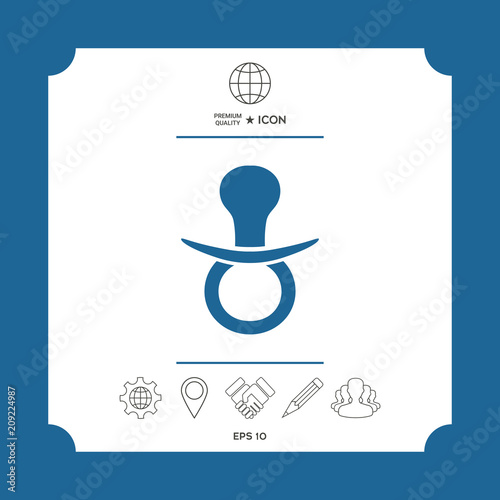  Baby pacifier icon