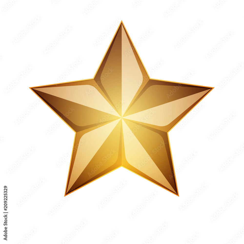 Obraz premium Copper Star illustration