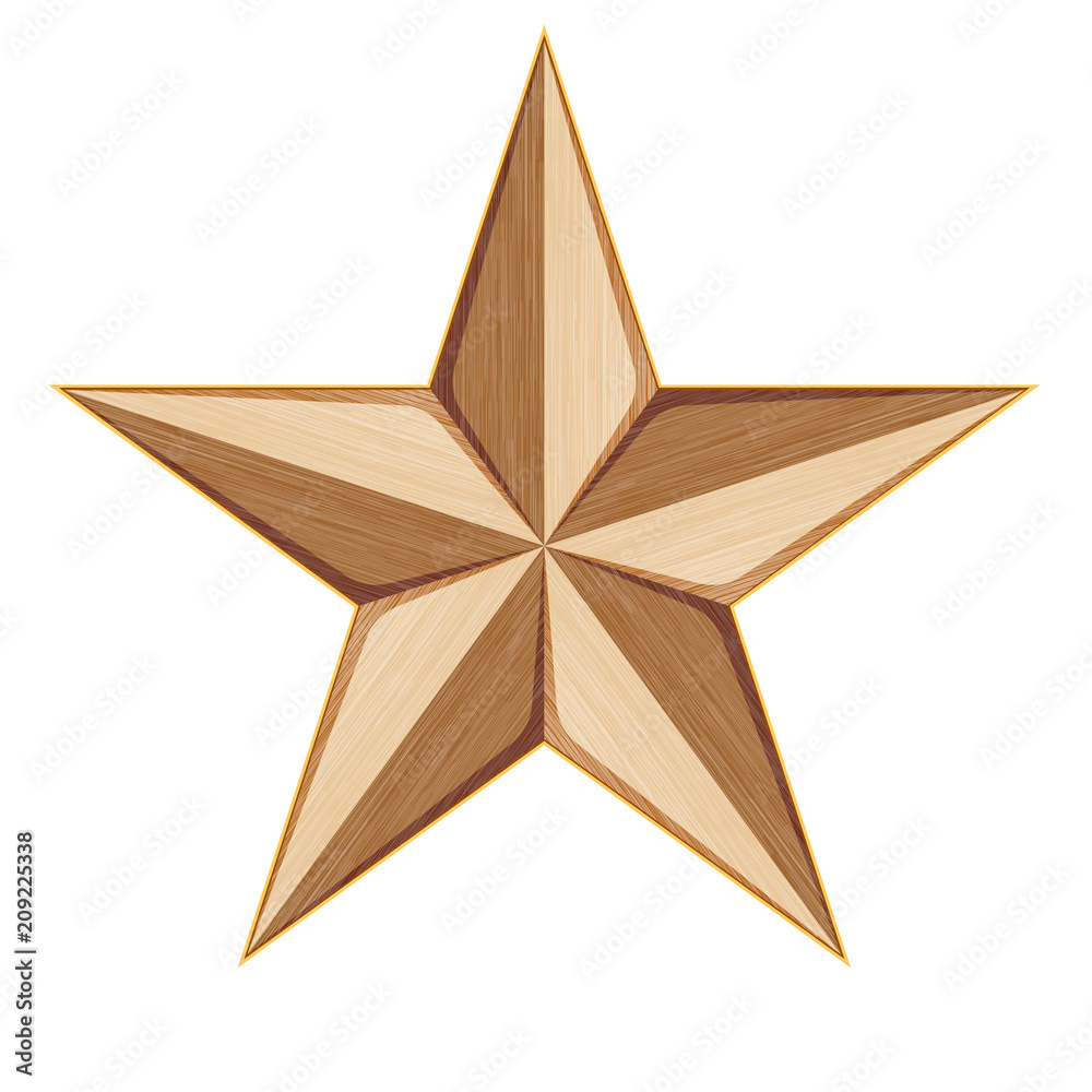 Copper Star illustration Copper Star illustration