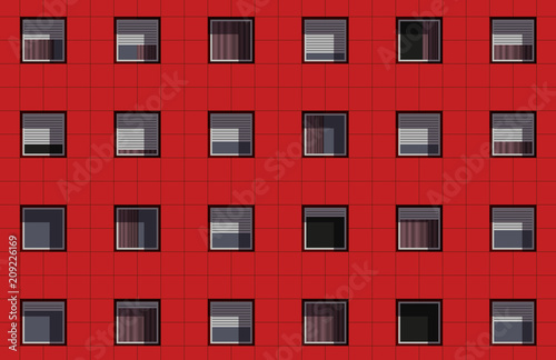 façade - immeuble - façade d’immeuble - logement - appartement - HLM - urbanisme - banlieue