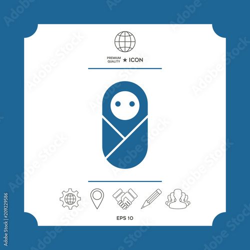 Infant, neonate, newborn icon