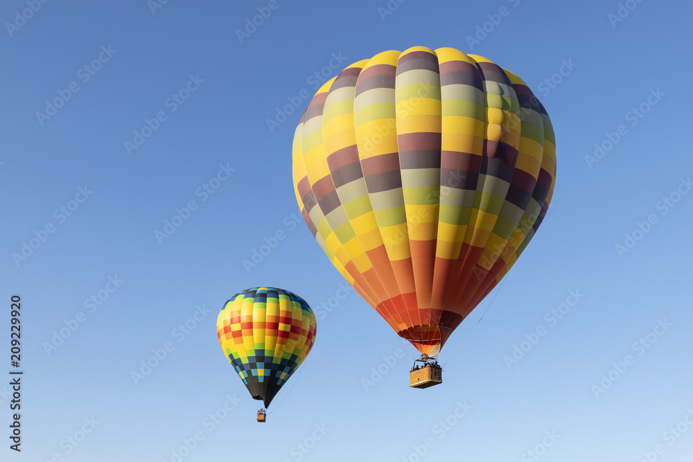Balloon ride during Hot Air Balloon Festival in California Balloon ride during Hot Air Balloon Festival in California