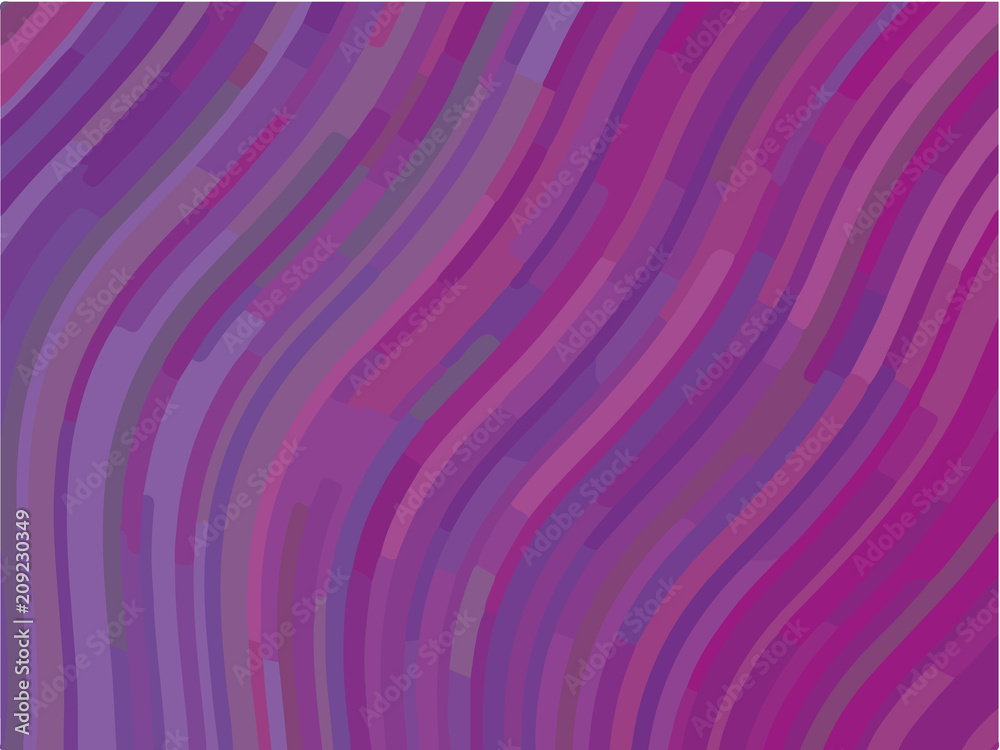 Obraz premium Abstract pattern with wave lines. Minimal design. Blue-violet background. Vector illustration