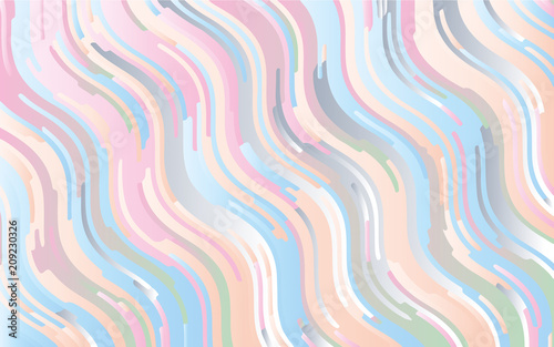 Minimal design. Light gradient background. Abstract pattern with wave lines. Soft colorful striped background.
