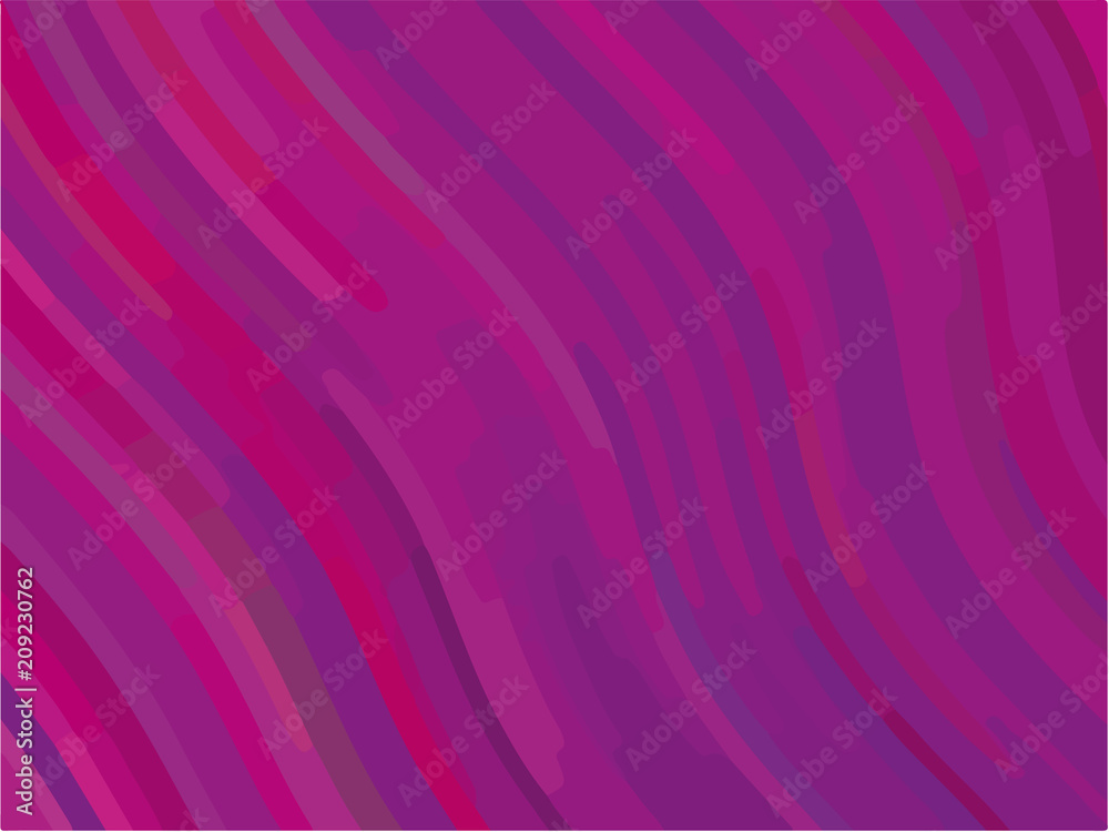 Abstract pattern with wave lines.  Minimal design. Blue-violet background. Vector illustration