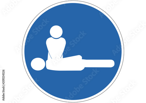 Schild Wiederbelebung