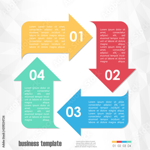 business info graphic template
