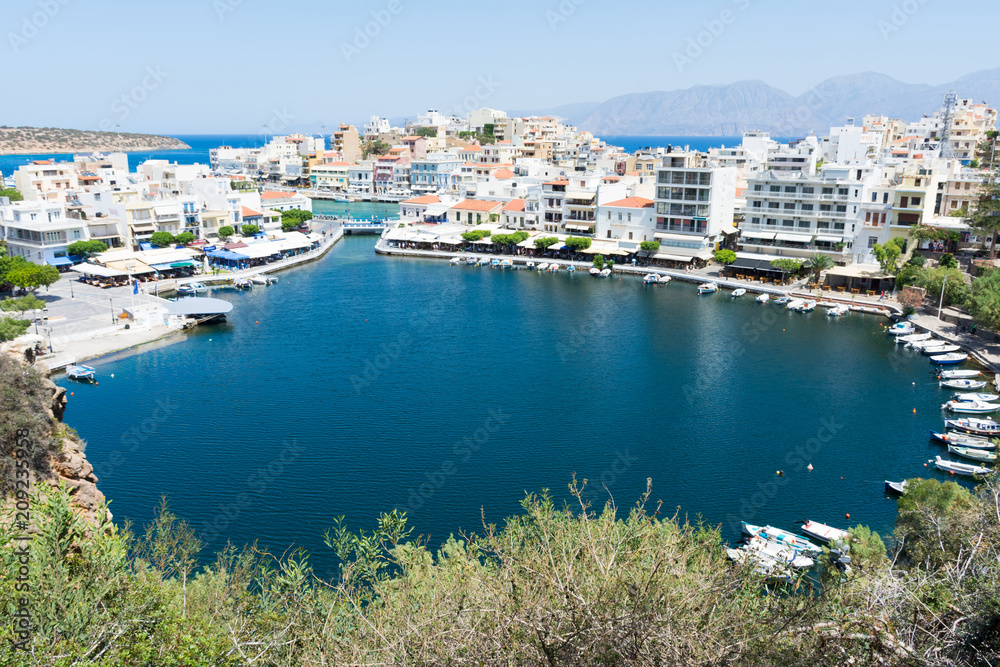 Fototapeta premium Voulismeni Lake in Agios Nikolaos