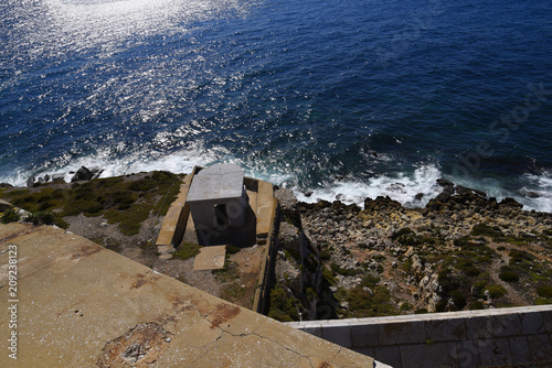 The Coast defences at Eurpoa Point on the Rock of Gibraltar