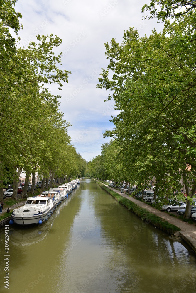 Obraz premium Canal du Midi ミディ運河