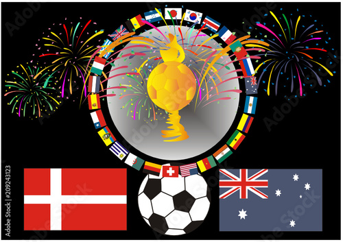 SOCCER-Fußball 2018 - Dänemark-Australien