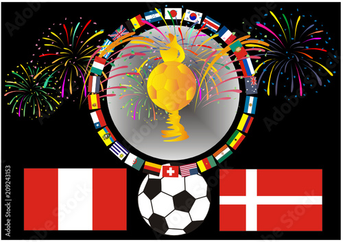 SOCCER-Fußball 2018 - Peru-Dänemark