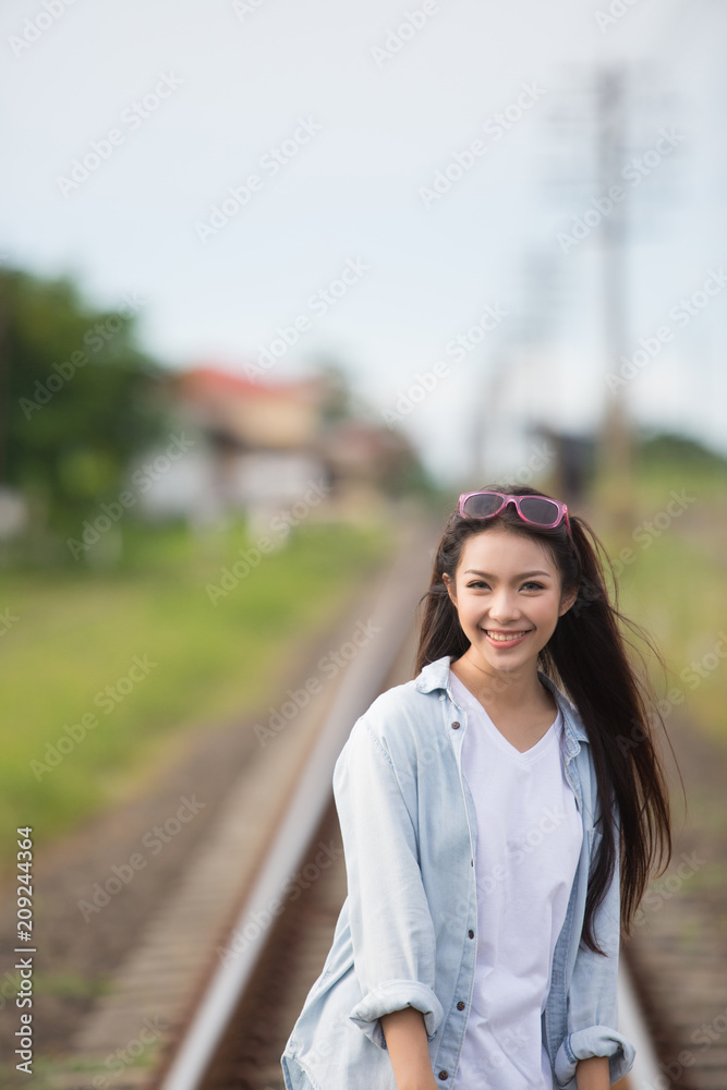 Beautiful Asia woman traveler,travel concept
