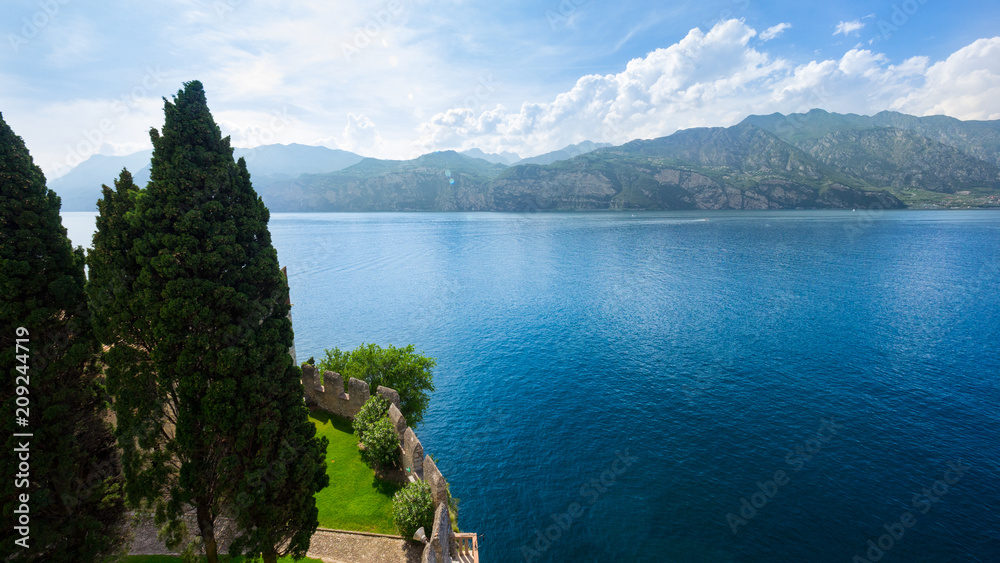 Garda Lake in summer