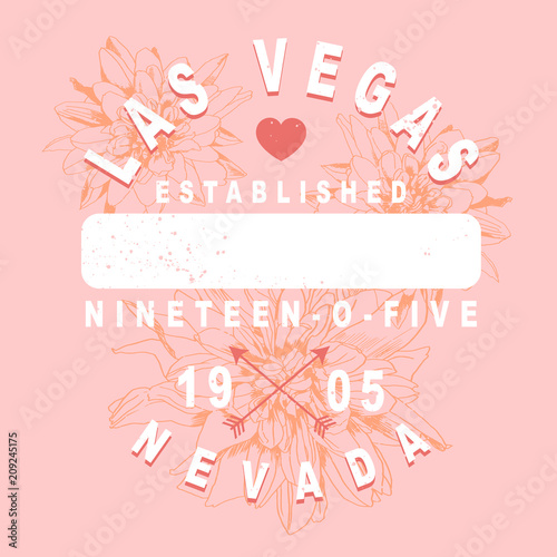 Vector t-shirt design for Las Vegas