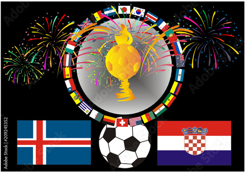 SOCCER-Fußball 2018 - Island-Kroatien