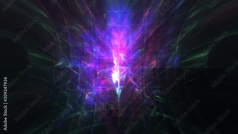 Gothic Modern Fluid Mosaic Background Loop