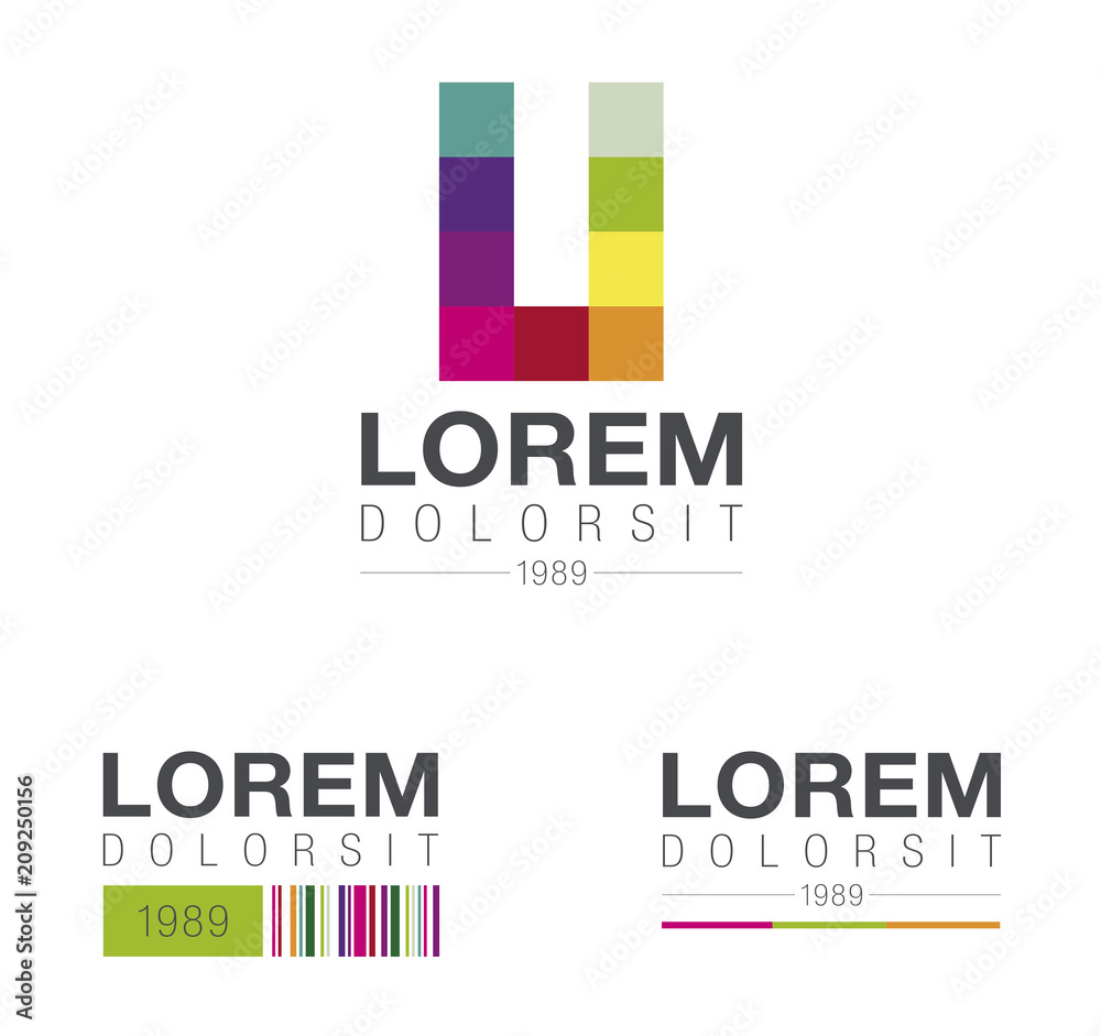 logos of colors and shapes