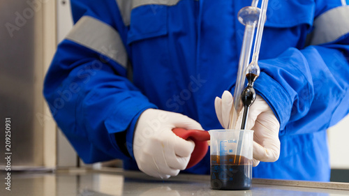 Photography Conducting laboratory experiments with oil