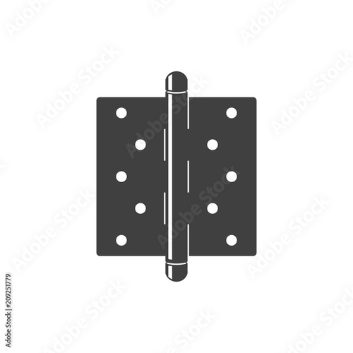 Door hinge icon. Vector on white background.