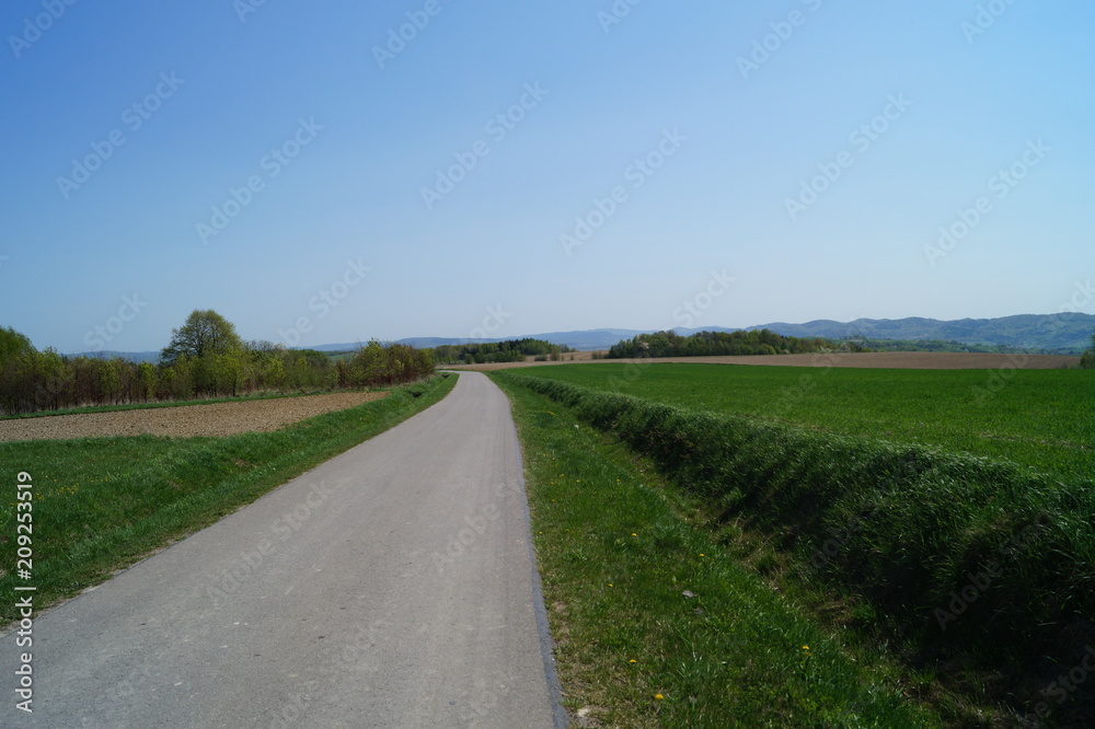 droga na wsi