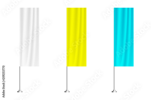 set of colorful vector flags 