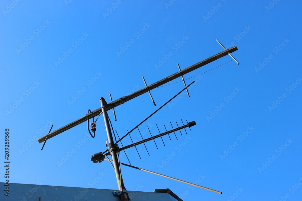 YagiUda antenna. Radio. Stock Photo Adobe Stock