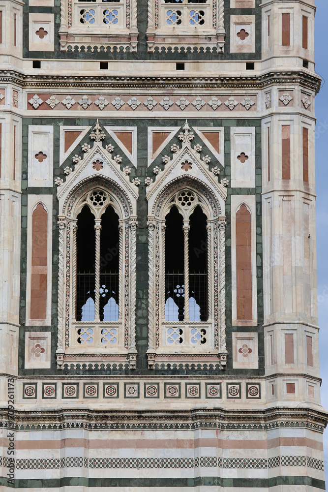 bell tower of Giotto Artist in Florence in Italy