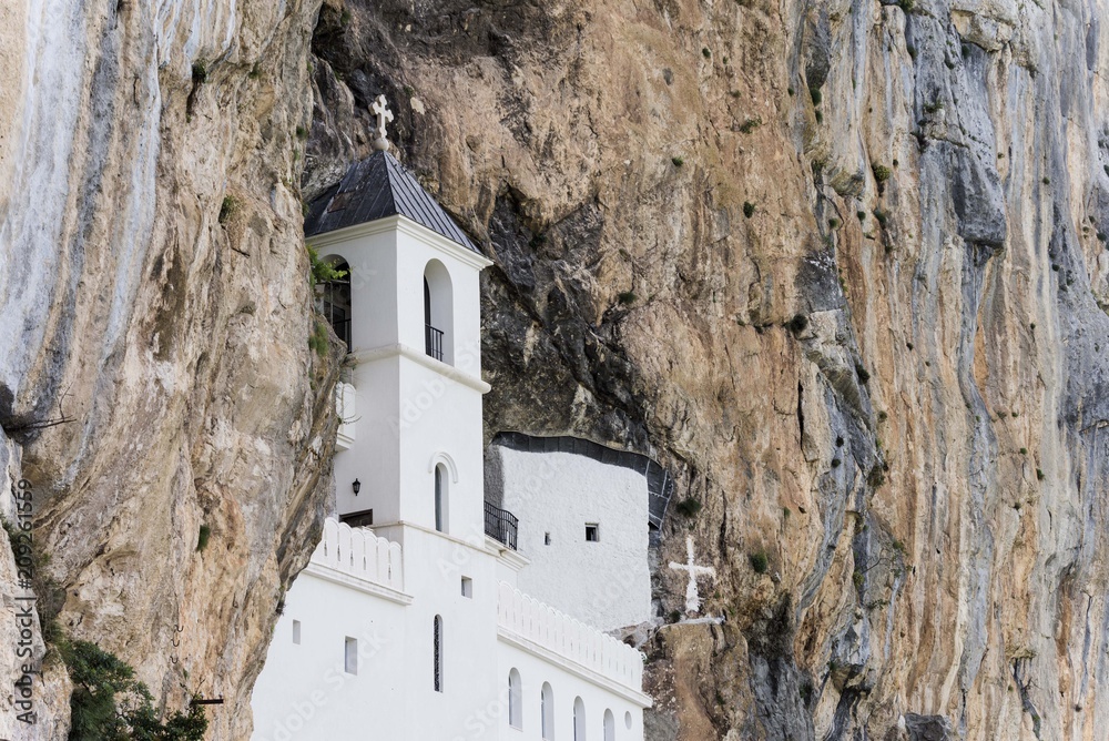 Orthodox monastery Ostrog at Montenegro