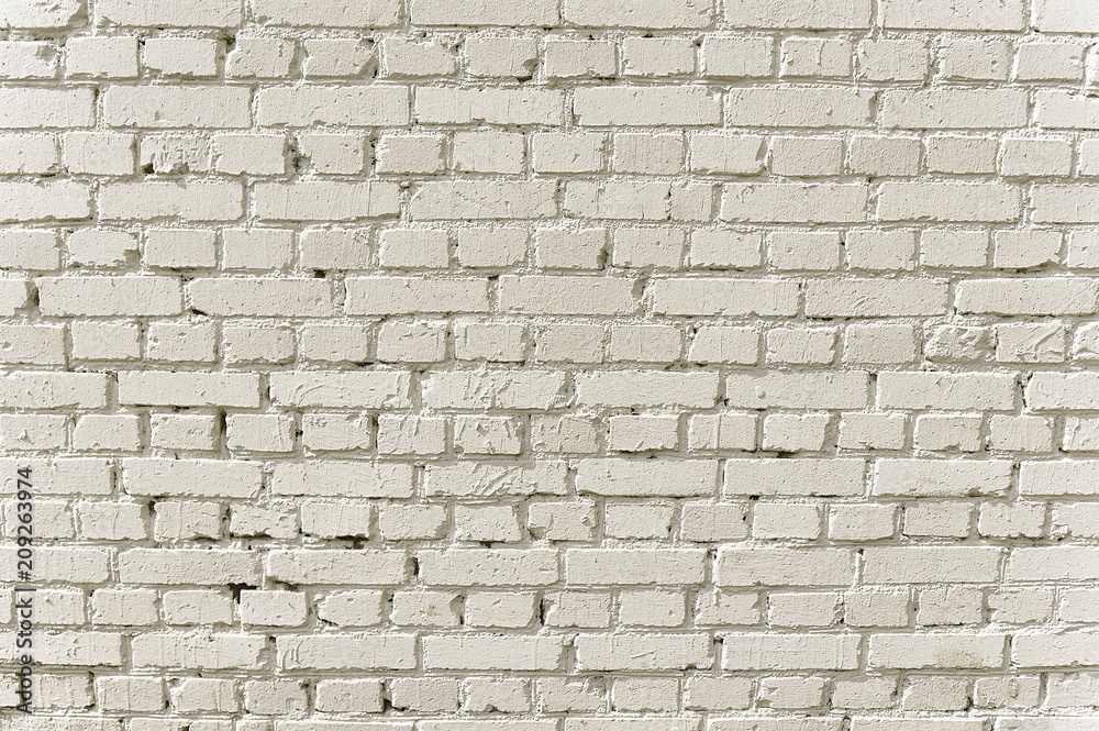 Old white brick wall background Old white brick wall background